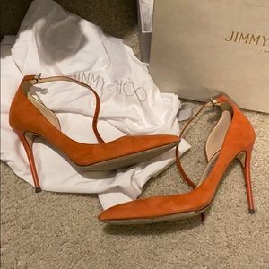 Jimmy Choo stiletto suede shoe